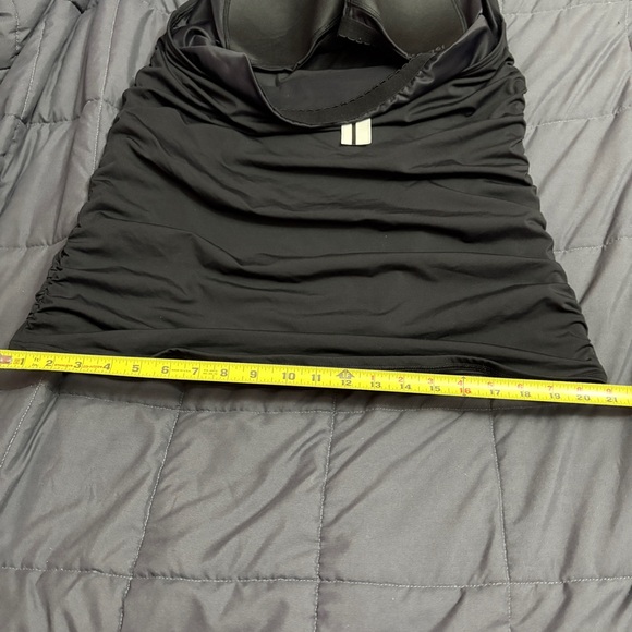 Land's End Square Neck Halter Tankini Swimsuit Top - Size: 16L - Picture 14 of 16